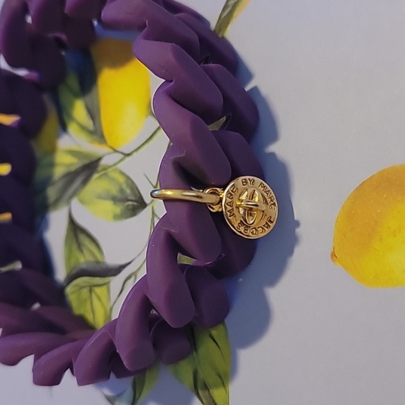 Marc Jacobs Stretch Rubber Chain Bracelet. - Picture 3 of 6